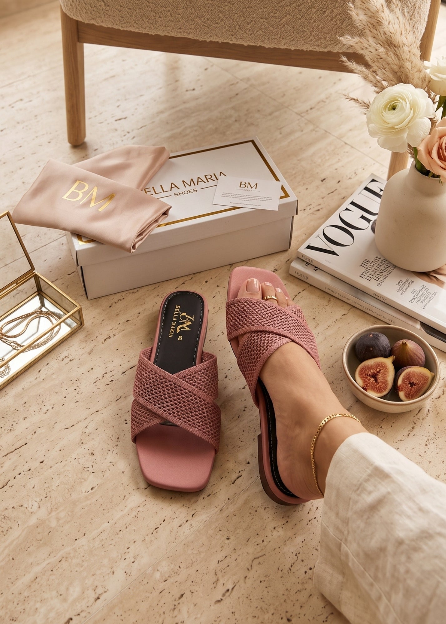 Dusty Rose - Cross Slide Bella Maria